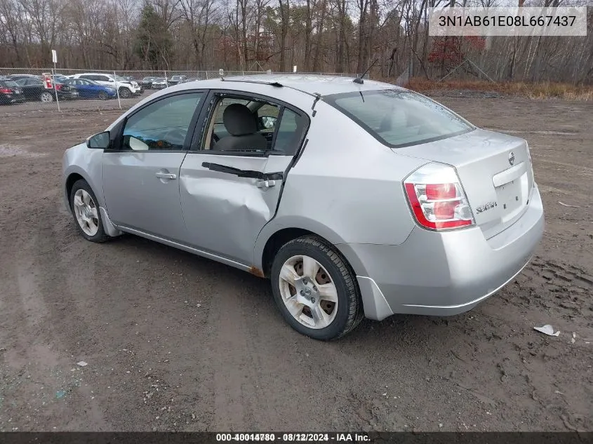 3N1AB61E08L667437 2008 Nissan Sentra 2.0S