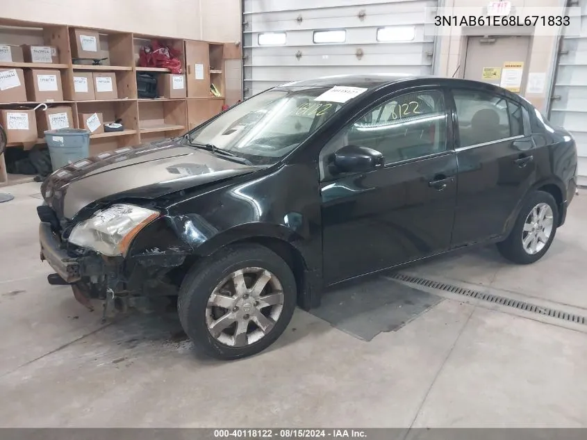 3N1AB61E68L671833 2008 Nissan Sentra 2.0/2.0S/2.0Sl