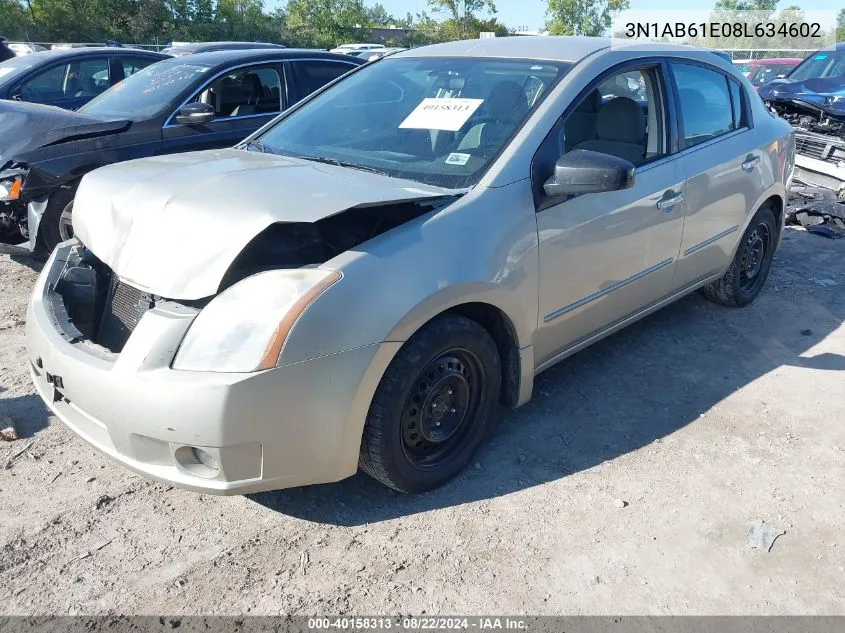 3N1AB61E08L634602 2008 Nissan Sentra 2.0S