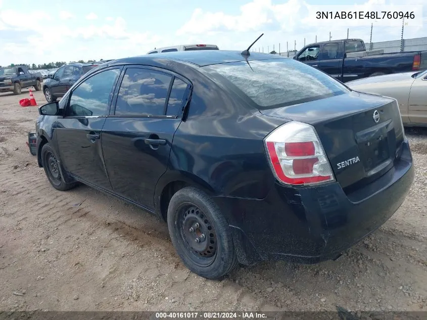 3N1AB61E48L760946 2008 Nissan Sentra 2.0S