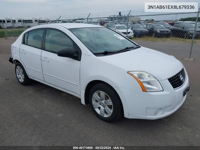 3N1AB61EX8L679336 2008 Nissan Sentra 2.0