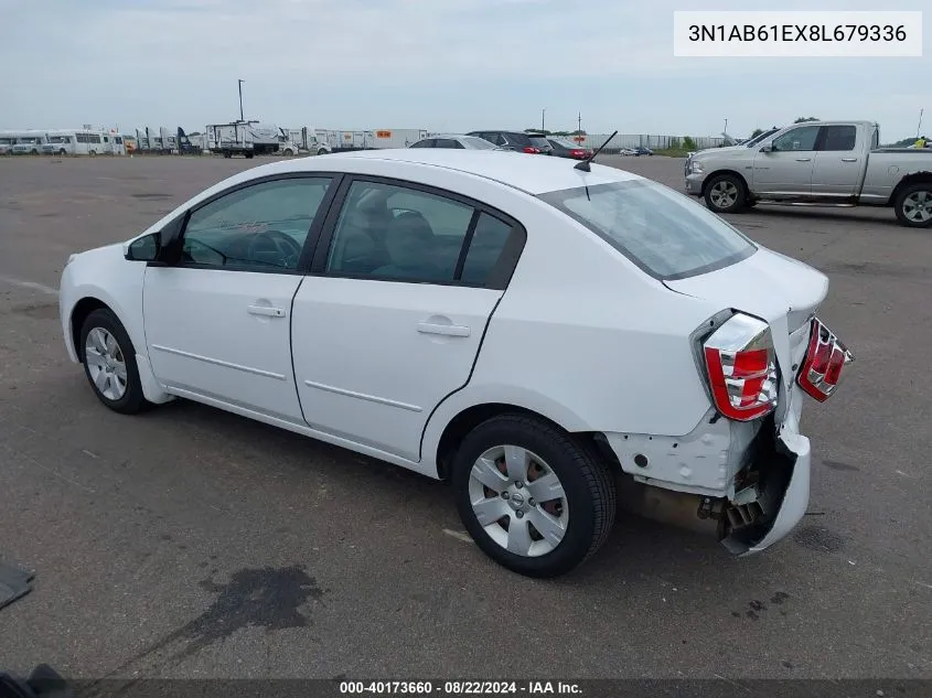 3N1AB61EX8L679336 2008 Nissan Sentra 2.0