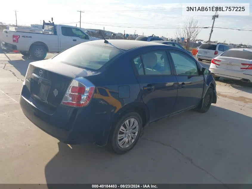 3N1AB61E88L757225 2008 Nissan Sentra 2.0