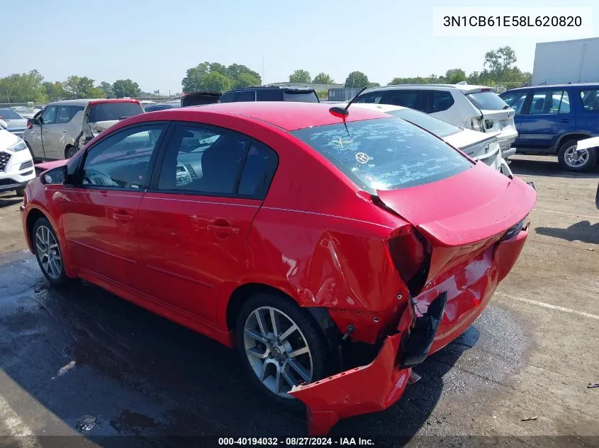 3N1CB61E58L620820 2008 Nissan Sentra Se-R Spec V