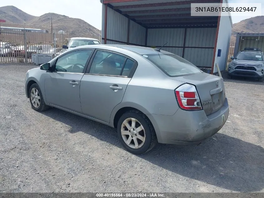 3N1AB61E08L629447 2008 Nissan Sentra 2.0Sl