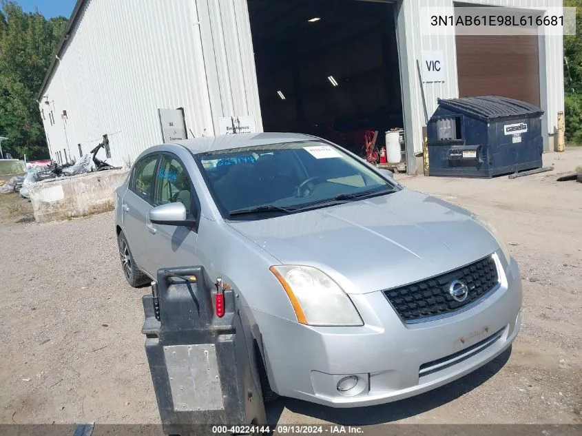 3N1AB61E98L616681 2008 Nissan Sentra 2.0S