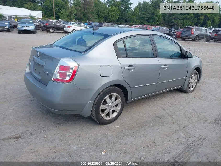 3N1AB61E48L755648 2008 Nissan Sentra 2.0Sl