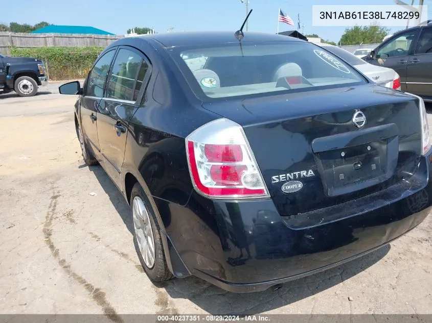 3N1AB61E38L748299 2008 Nissan Sentra 2.0S