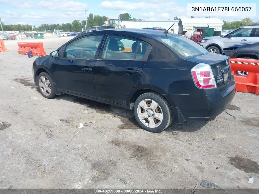 3N1AB61E78L666057 2008 Nissan Sentra 2.0S