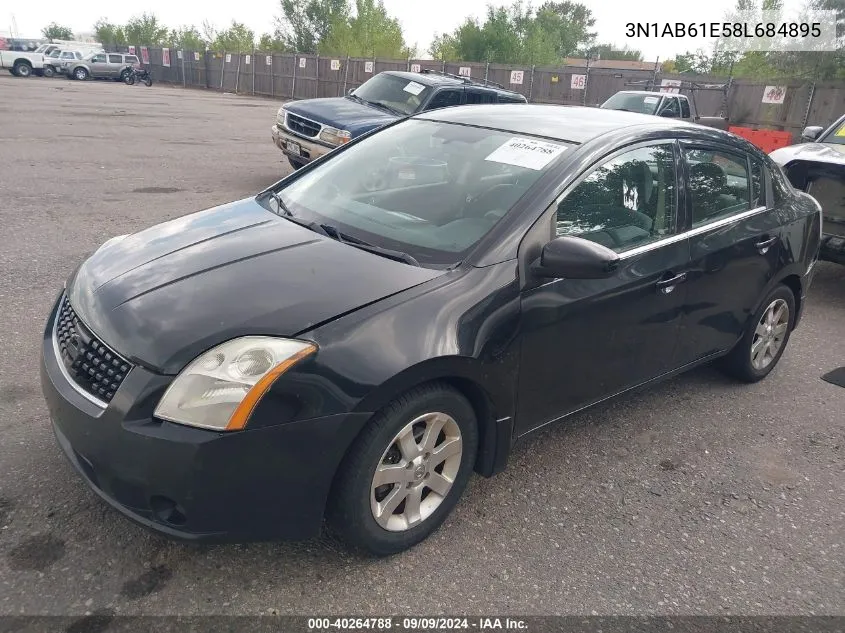 3N1AB61E58L684895 2008 Nissan Sentra 2.0S