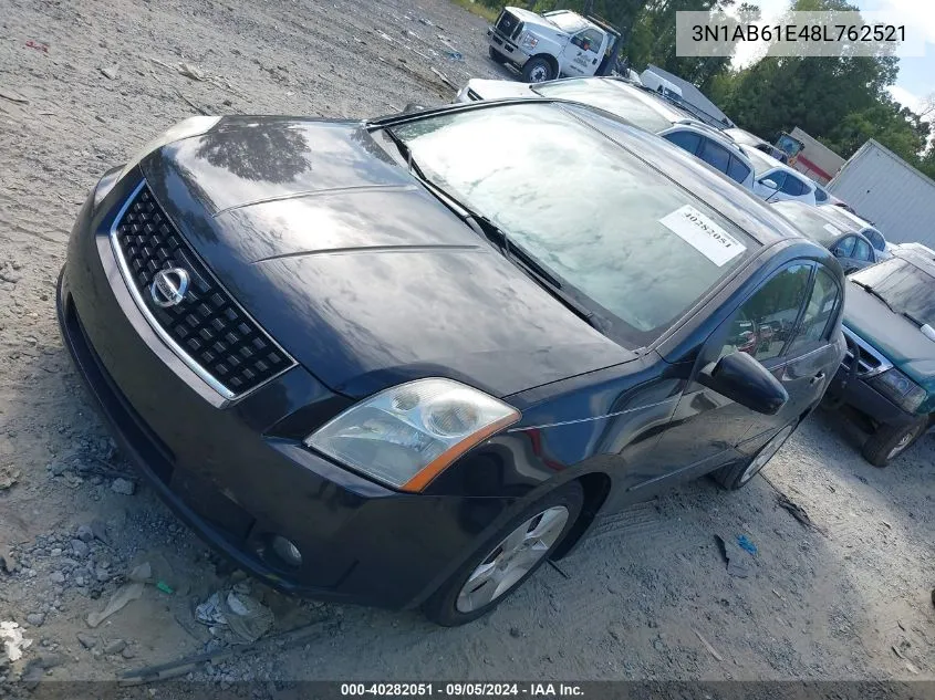 3N1AB61E48L762521 2008 Nissan Sentra 2.0S