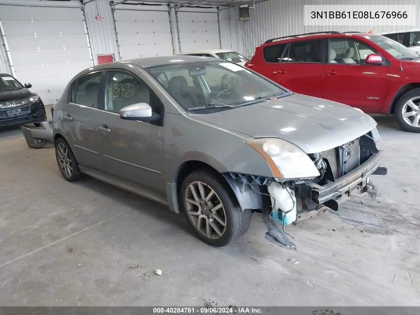 2008 Nissan Sentra Se-R VIN: 3N1BB61E08L676966 Lot: 40284781