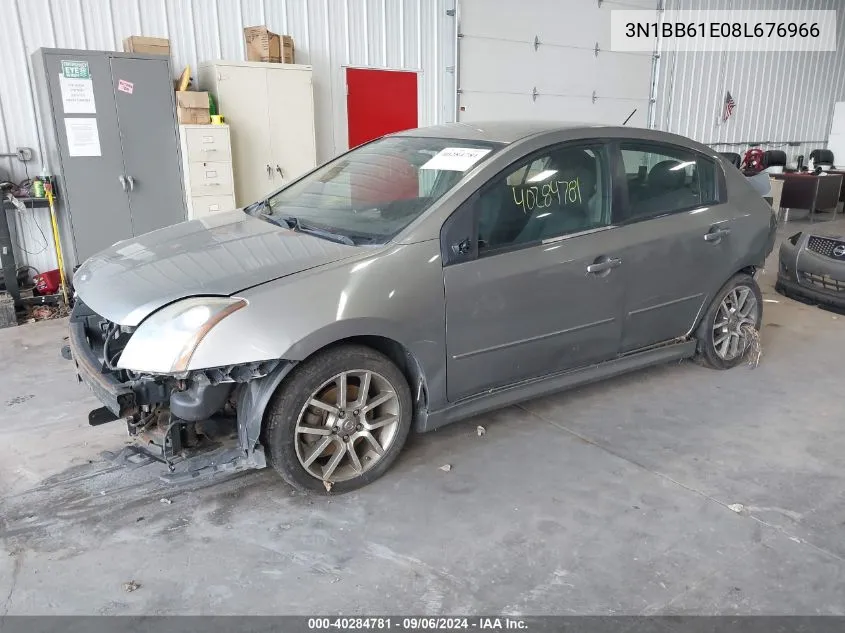 2008 Nissan Sentra Se-R VIN: 3N1BB61E08L676966 Lot: 40284781