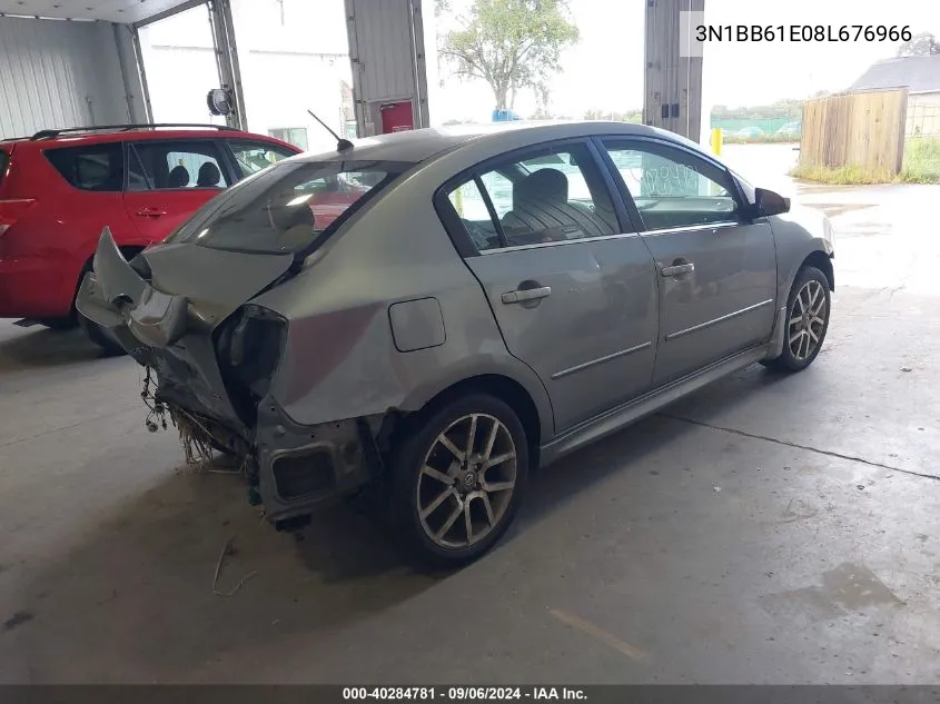 2008 Nissan Sentra Se-R VIN: 3N1BB61E08L676966 Lot: 40284781