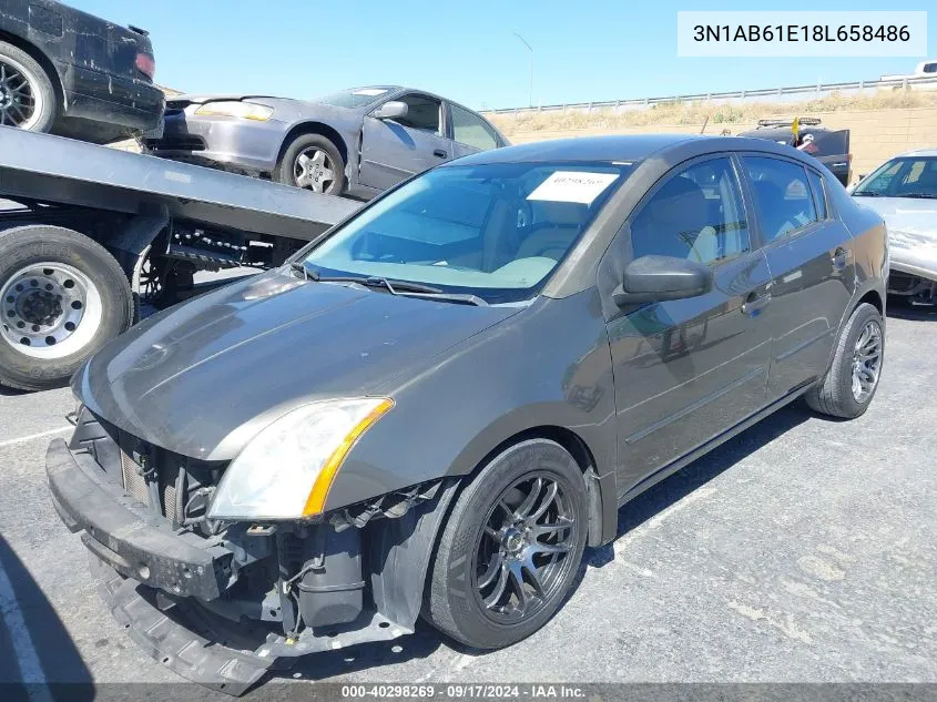 2008 Nissan Sentra 2.0S VIN: 3N1AB61E18L658486 Lot: 40298269