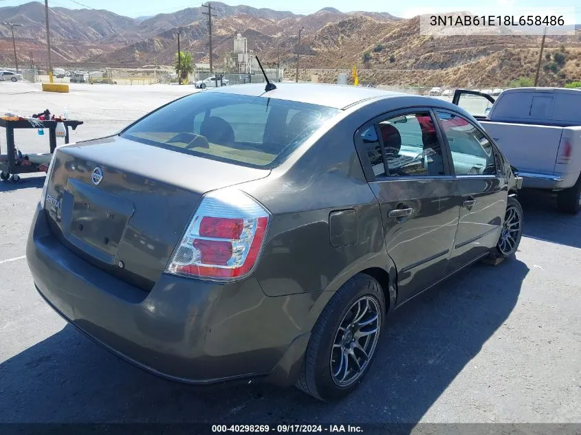 3N1AB61E18L658486 2008 Nissan Sentra 2.0S