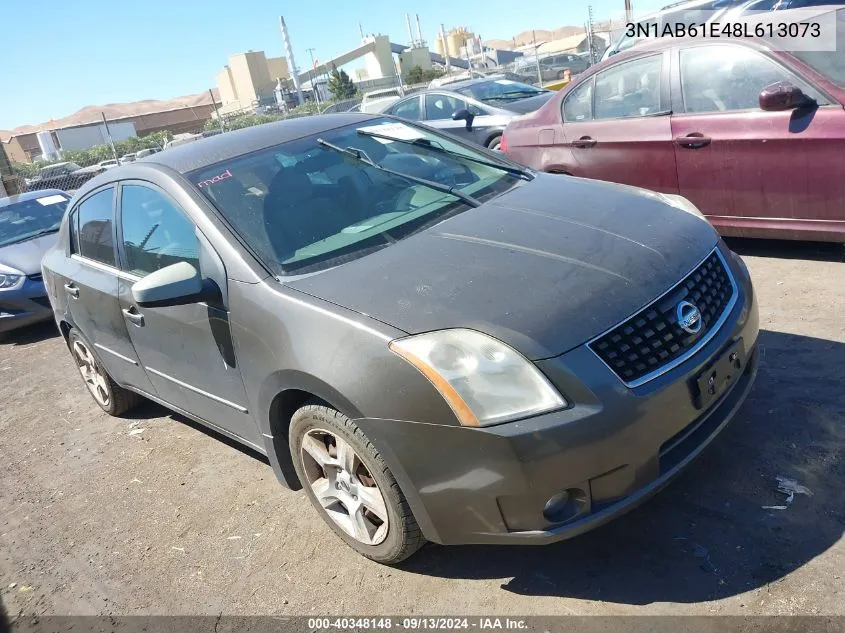 2008 Nissan Sentra 2.0S VIN: 3N1AB61E48L613073 Lot: 40348148