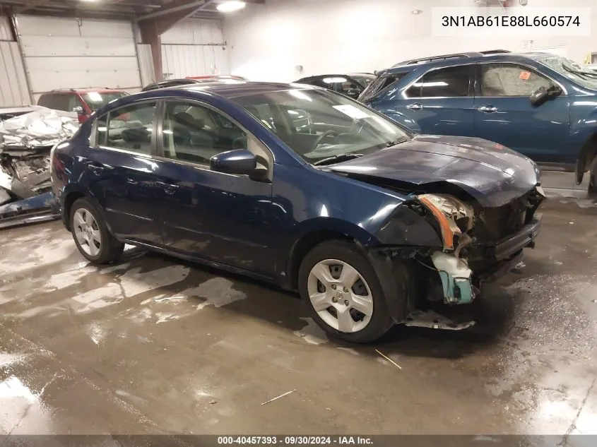 3N1AB61E88L660574 2008 Nissan Sentra 2.0S