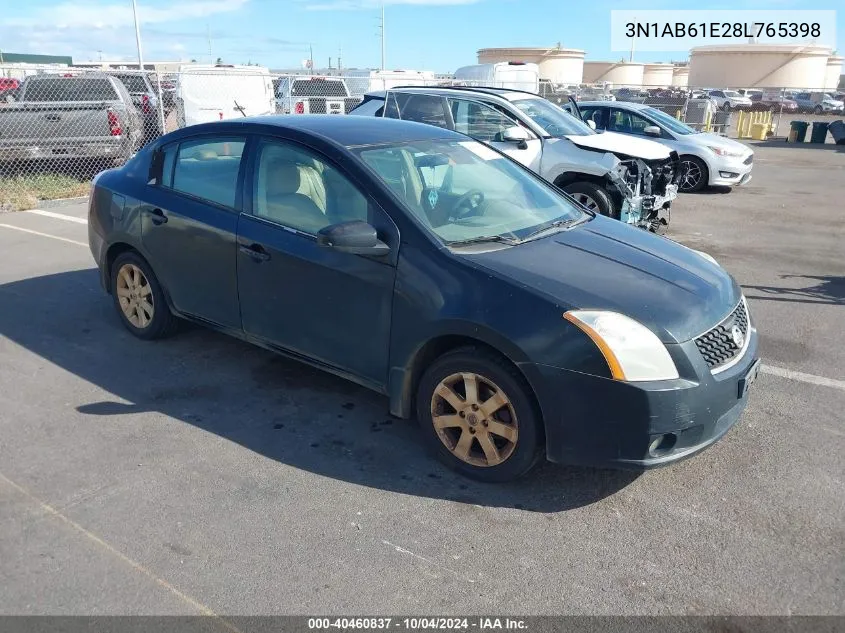 2008 Nissan Sentra 2.0Sl VIN: 3N1AB61E28L765398 Lot: 40460837