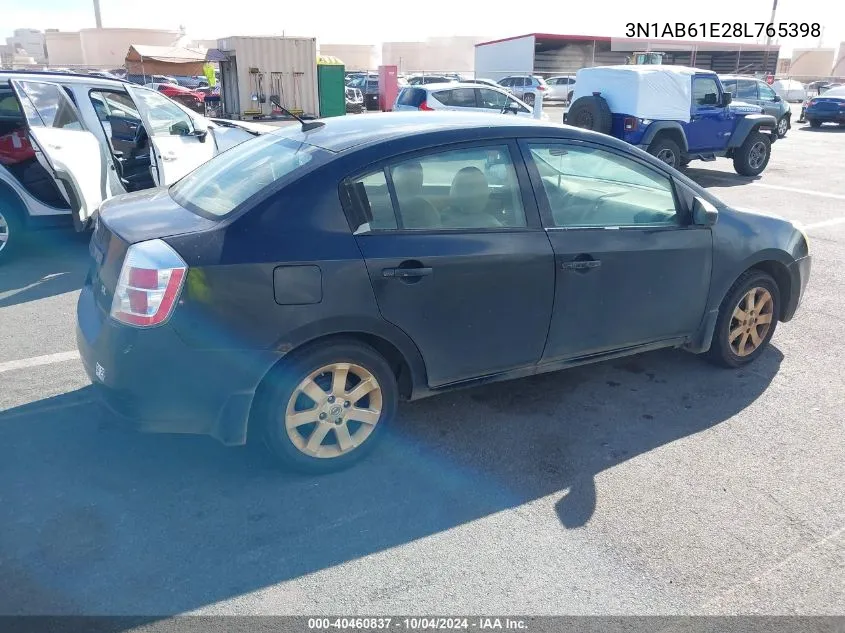 3N1AB61E28L765398 2008 Nissan Sentra 2.0Sl