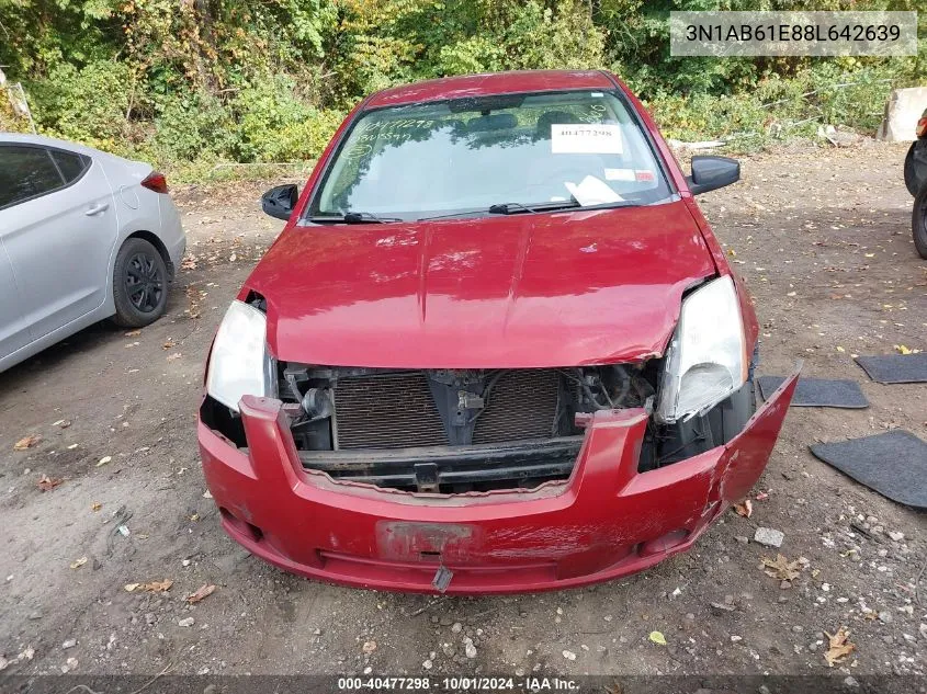 2008 Nissan Sentra 2.0S VIN: 3N1AB61E88L642639 Lot: 40477298