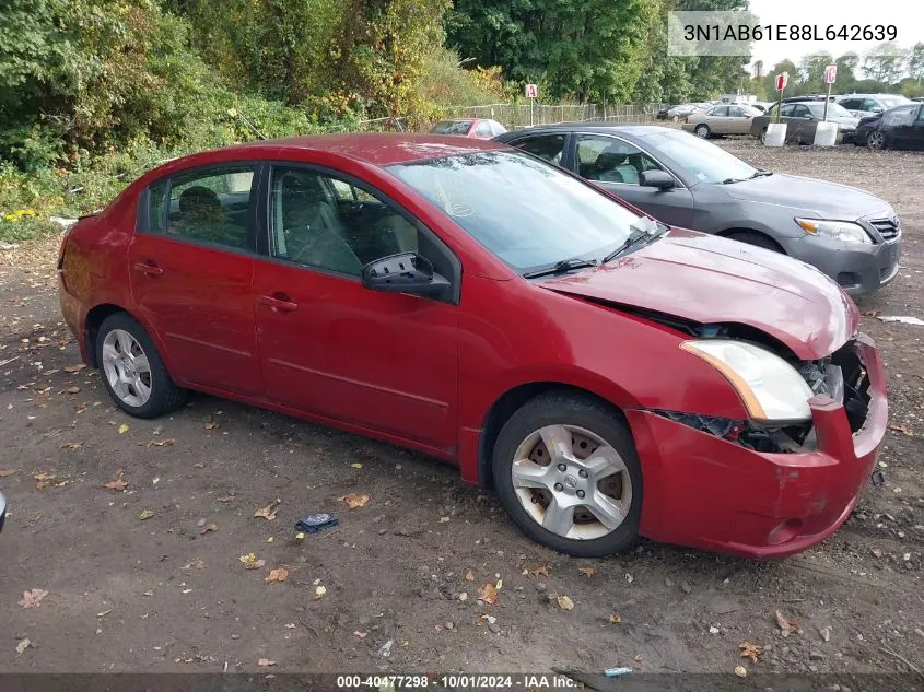 2008 Nissan Sentra 2.0S VIN: 3N1AB61E88L642639 Lot: 40477298