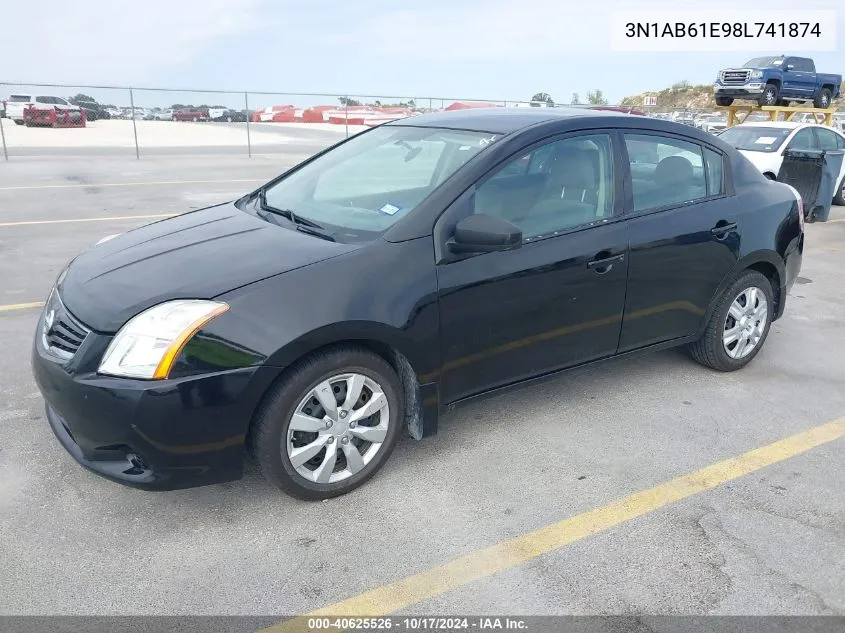 3N1AB61E98L741874 2008 Nissan Sentra 2.0S