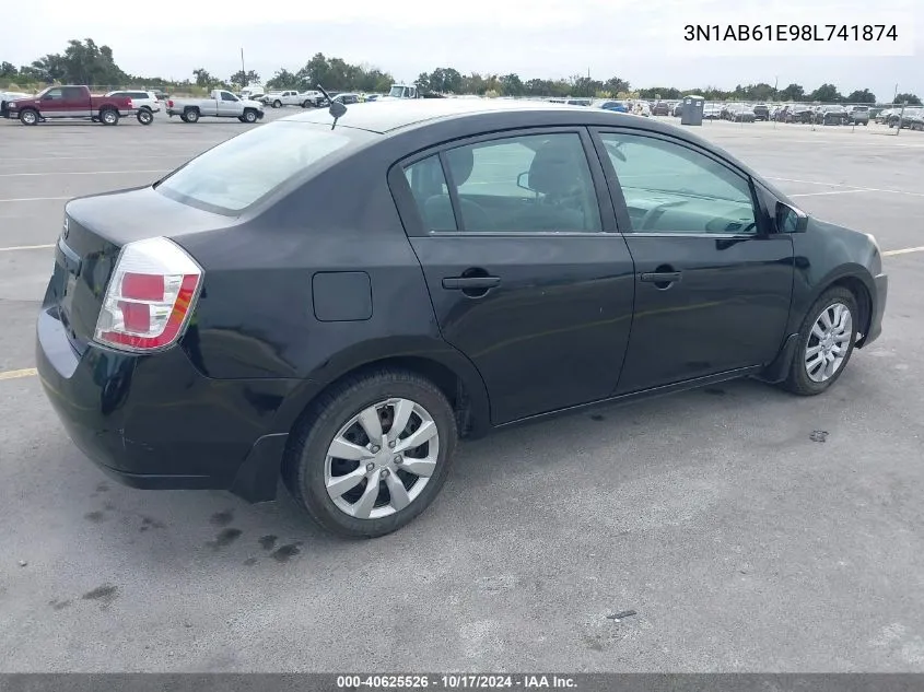 3N1AB61E98L741874 2008 Nissan Sentra 2.0S