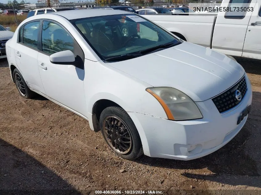 2008 Nissan Sentra 2.0 VIN: 3N1AB61E58L735053 Lot: 40636066