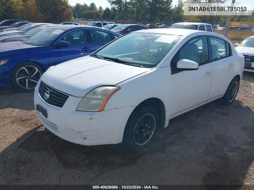 2008 Nissan Sentra 2.0 VIN: 3N1AB61E58L735053 Lot: 40636066