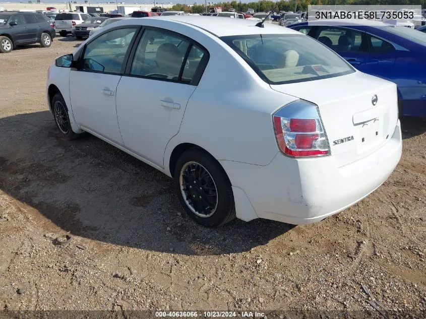 2008 Nissan Sentra 2.0 VIN: 3N1AB61E58L735053 Lot: 40636066