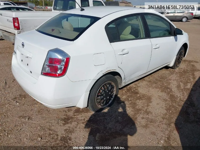 2008 Nissan Sentra 2.0 VIN: 3N1AB61E58L735053 Lot: 40636066