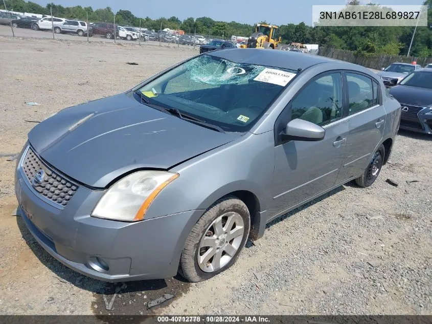 3N1AB61E28L689827 2008 Nissan Sentra 2.0S