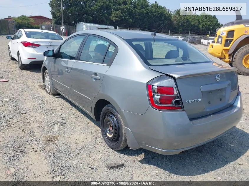 3N1AB61E28L689827 2008 Nissan Sentra 2.0S