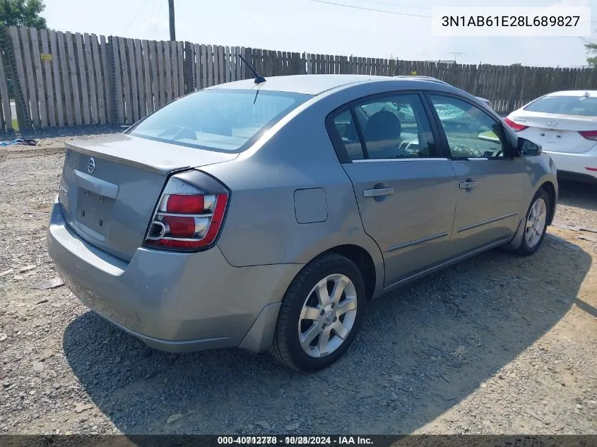 3N1AB61E28L689827 2008 Nissan Sentra 2.0S