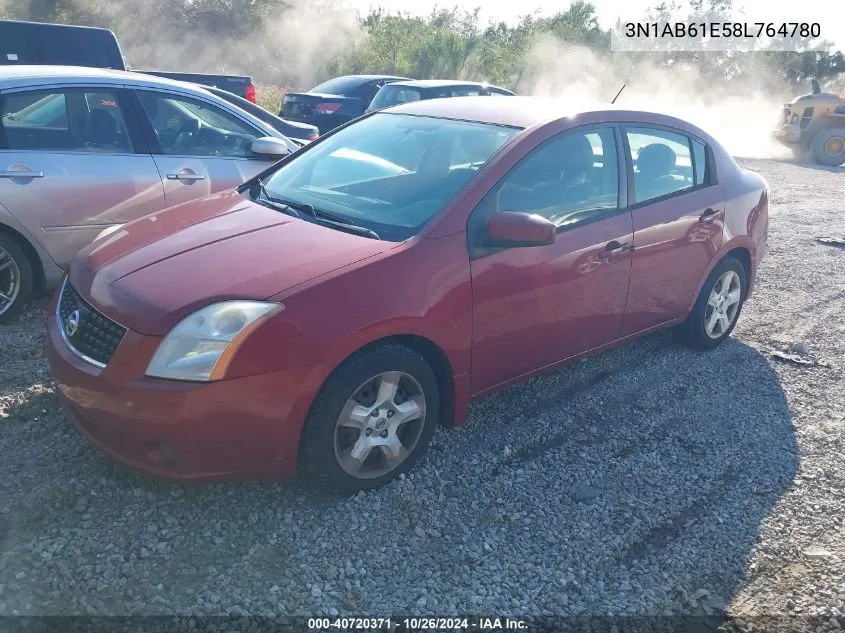 3N1AB61E58L764780 2008 Nissan Sentra 2.0S