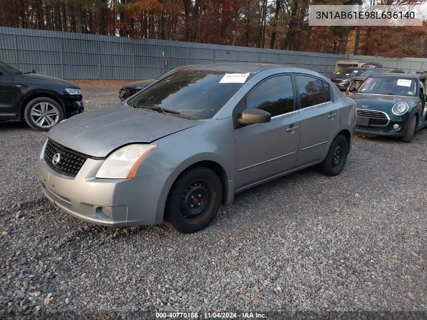 2008 Nissan Sentra 2.0 VIN: 3N1AB61E98L636140 Lot: 40770158