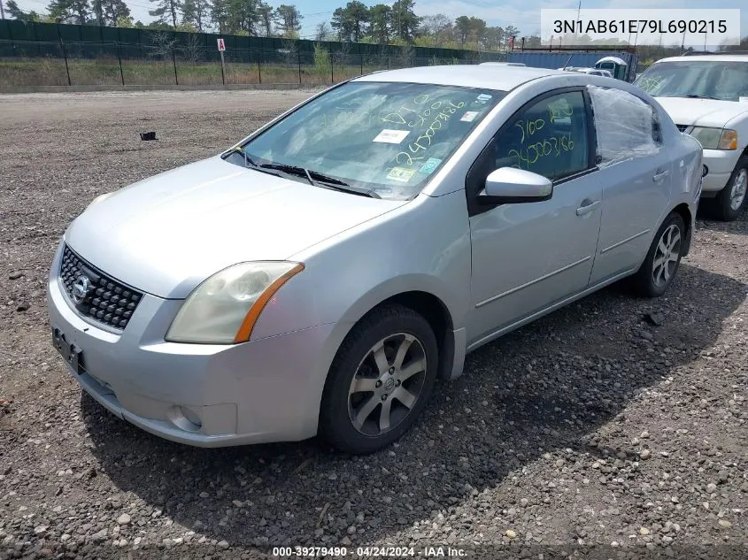 2009 Nissan Sentra 2.0 VIN: 3N1AB61E79L690215 Lot: 39279490