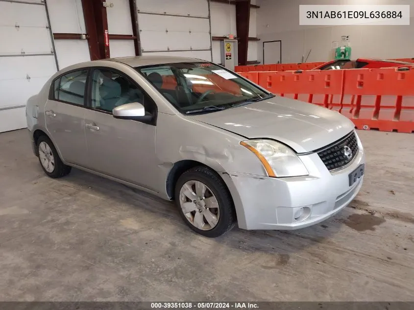 2009 Nissan Sentra 2.0 VIN: 3N1AB61E09L636884 Lot: 39351038