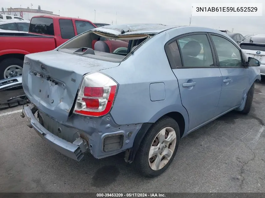 2009 Nissan Sentra 2.0S VIN: 3N1AB61E59L652529 Lot: 39453209