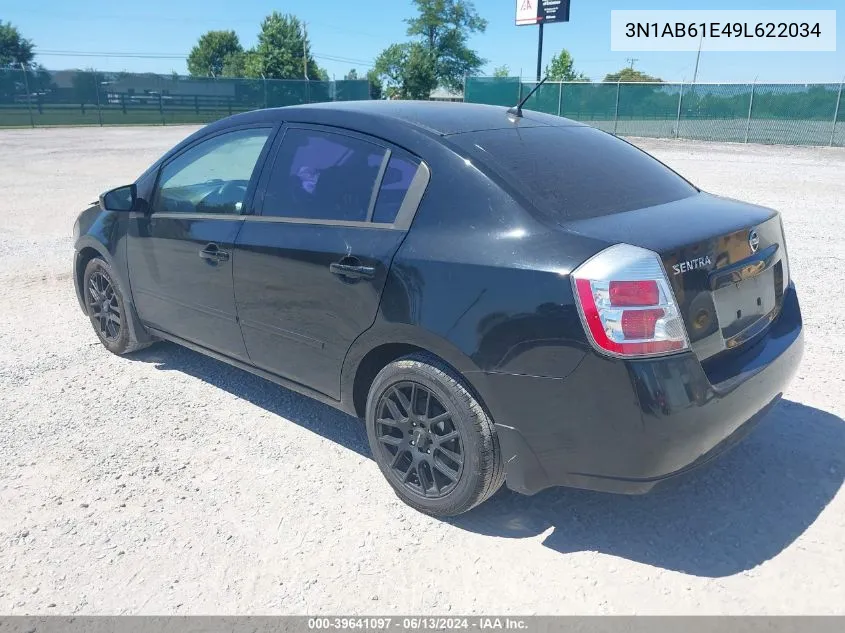 3N1AB61E49L622034 2009 Nissan Sentra 2.0S