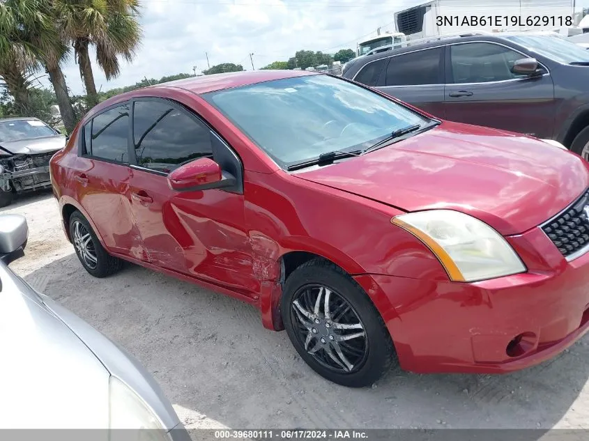 2009 Nissan Sentra 2.0S VIN: 3N1AB61E19L629118 Lot: 39680111