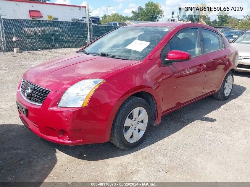 2009 Nissan Sentra 2.0 VIN: 3N1AB61E59L667029 Lot: 40176373