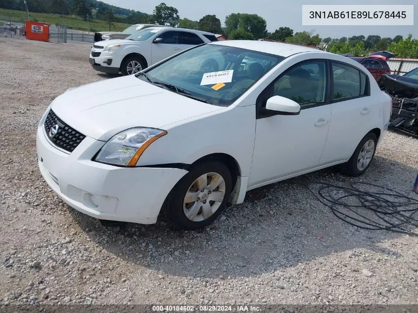 2009 Nissan Sentra 2.0 VIN: 3N1AB61E89L678445 Lot: 40184602