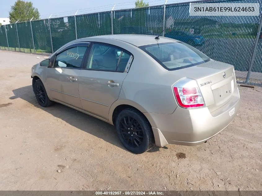 2009 Nissan Sentra 2.0S VIN: 3N1AB61E99L624653 Lot: 40192957