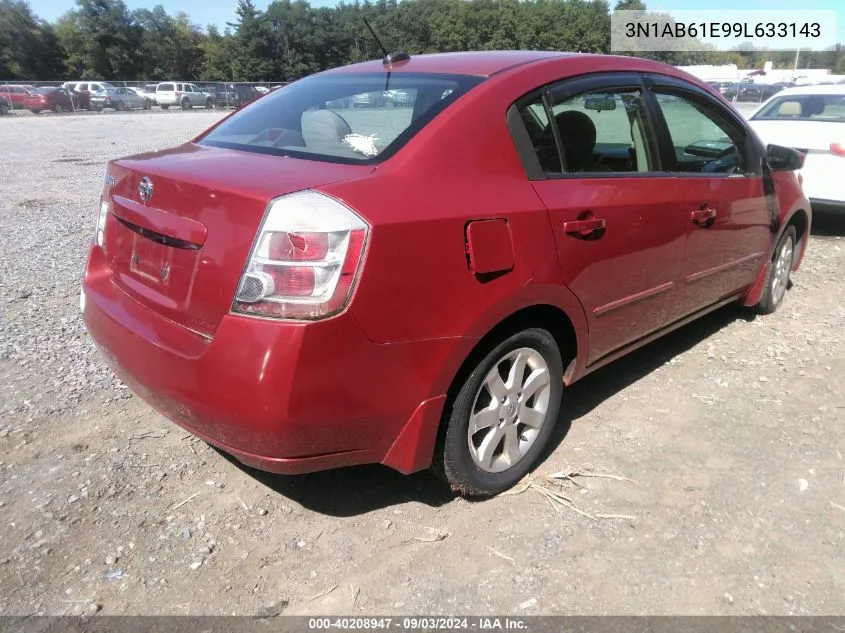 2009 Nissan Sentra 2.0S VIN: 3N1AB61E99L633143 Lot: 40208947