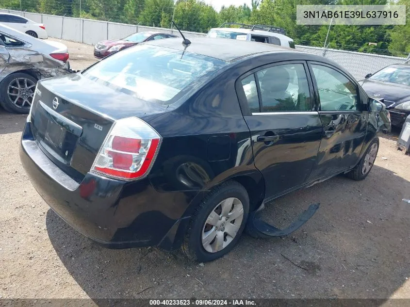 2009 Nissan Sentra 2.0 VIN: 3N1AB61E39L637916 Lot: 40233523