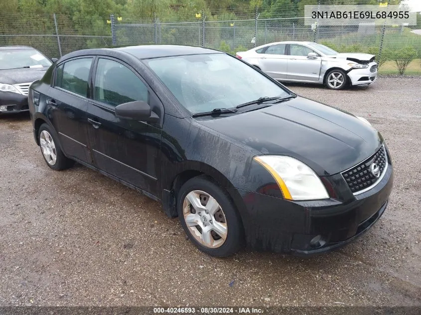 2009 Nissan Sentra 2.0S VIN: 3N1AB61E69L684955 Lot: 40246593