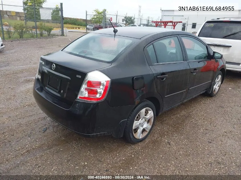 2009 Nissan Sentra 2.0S VIN: 3N1AB61E69L684955 Lot: 40246593