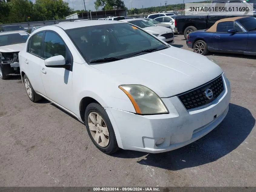 2009 Nissan Sentra 2.0 VIN: 3N1AB61E59L611690 Lot: 40283014